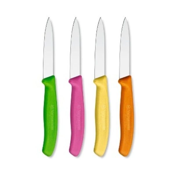 Swiss Army Brands 6.7606.4Us1 Kitchen Swiss Classic Sets 4-Piece Paring Set 30.25In Spear Point, Strt 1 Of Each Col VIC-6.7606.L119-X2 - main